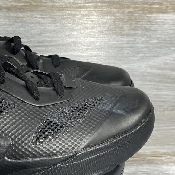 Nike Men’s Zoom Hyperfuse 2011 454136-003 Black Metallic Luster Shoes Size 15 - Picture 4 of 9